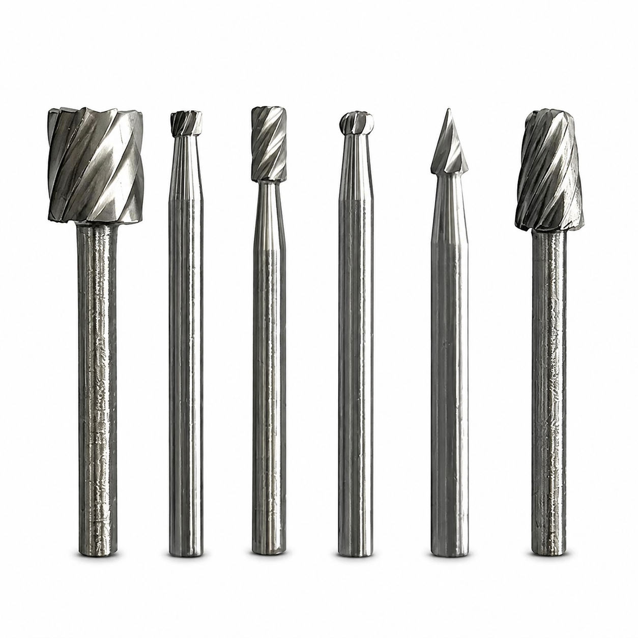 6-Piece High-Speed Steel Rotary File Set