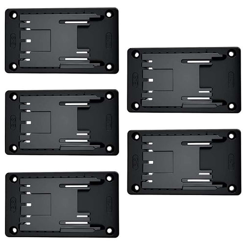 5-Pack Tool-Mount Brackets Compatible with Bosch & Makita 18V Tools, Black product image