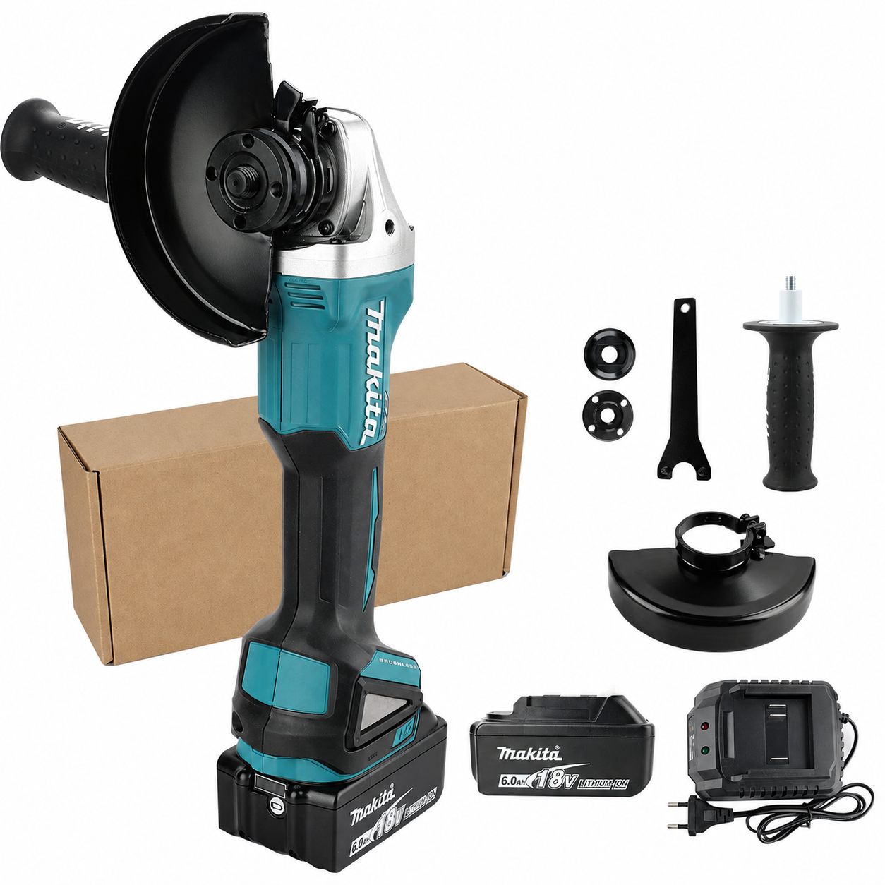 Makita DGA404 18V LXT Brushless 125 mm Angle Grinder